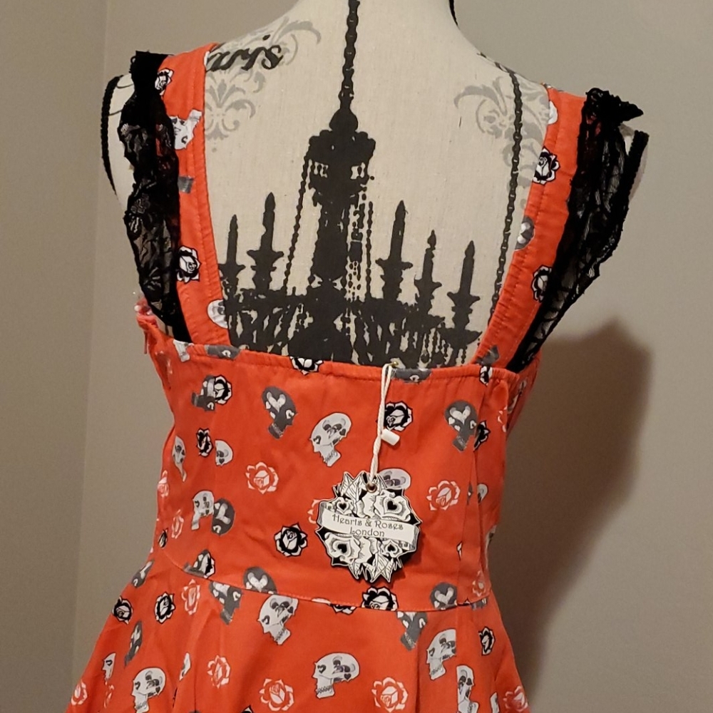 NWT RETRO 50s skull pinup rockabilly dress - Picture 14 of 15